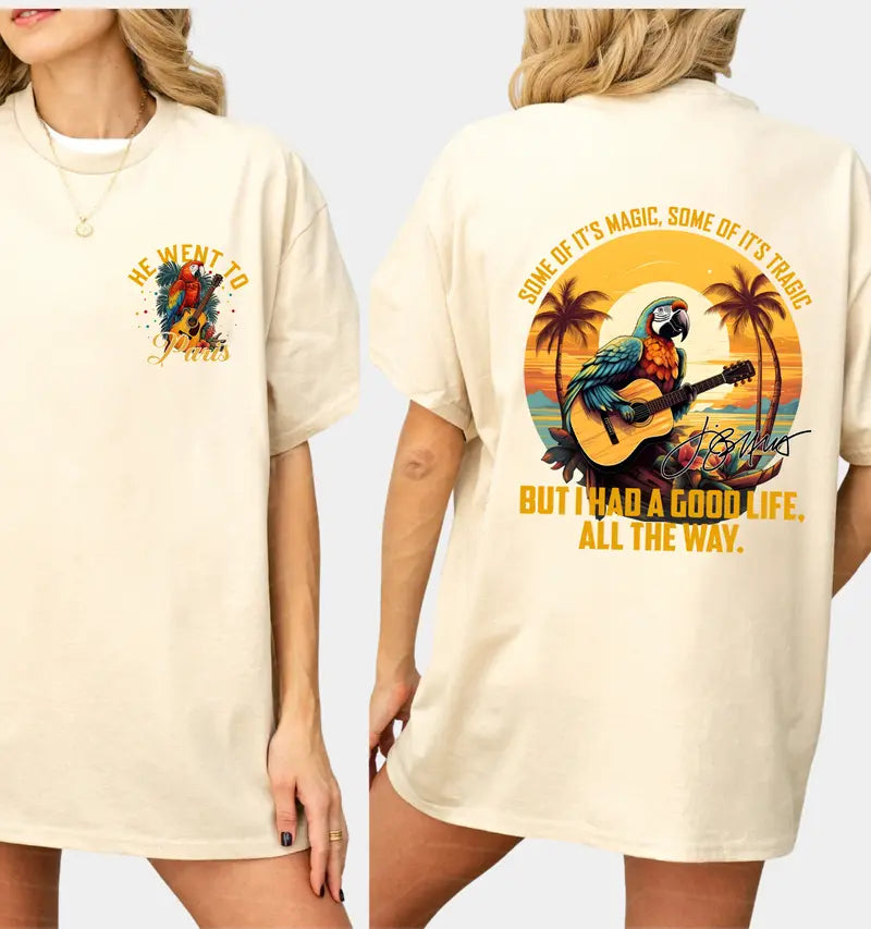 HOT The Way Jimmy Buffett Signature T Shirt, R.I.P Jimmy Buffet Shirt, 90s Vintage Jimmy Buffett Fan Gift Shirt