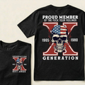 Custom GEN X Birth Year Proud Member Of The Fuck Your Feelings T-Shirts
