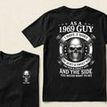 Custom Your Year-As A  1969 Guy  I Have 3 Sides  The Quiet & Sweet Side  The Fun & Crazy Side  And The Side You Never Want To See T‑Shirt